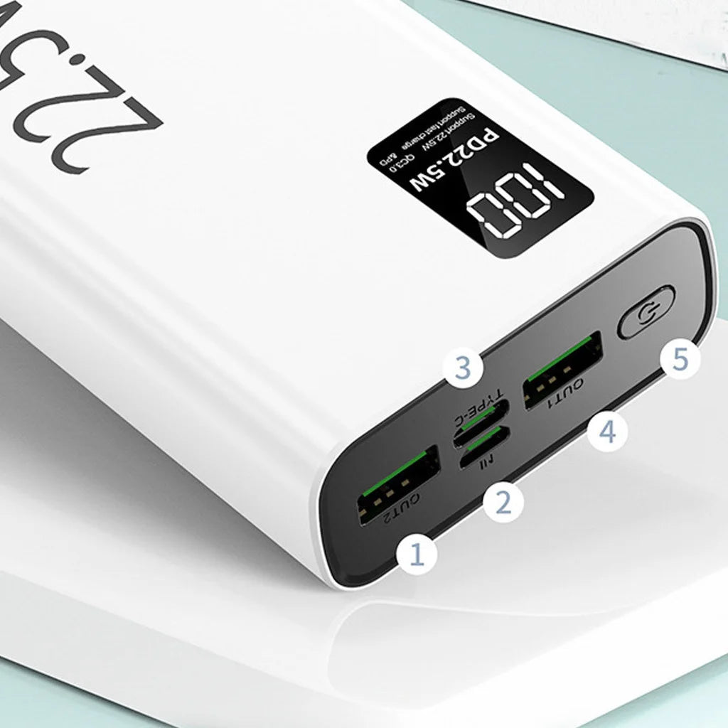 Power Bank 20.000mAh 22.5W com Display Digital