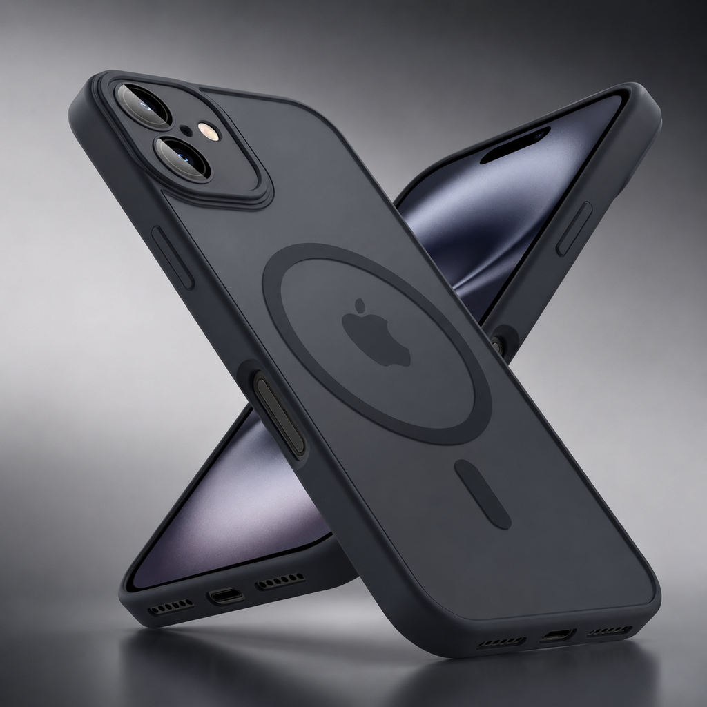 Capa Magnética Fosca para iPhone Compatível com MagSafe
