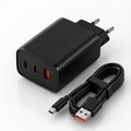 Carregador Baseus GaN 65W USB-C PD | Carregamento Rápido
