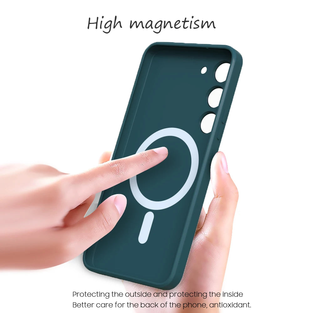 Capa Magnética Antichoque para Samsung Galaxy | Compatível com MagSafe