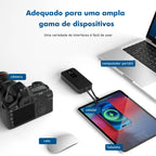 Power Bank Premium 22.5W com Cabos Integrados, Display Digital e Carregamento Rápido
