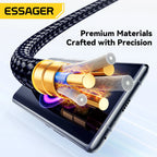 Cabo USB-C Essager 100W 7A | Carregamento Rápido