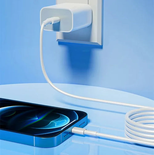 Cabo USB-C para iPhone 20W Carregamento Rápido PD