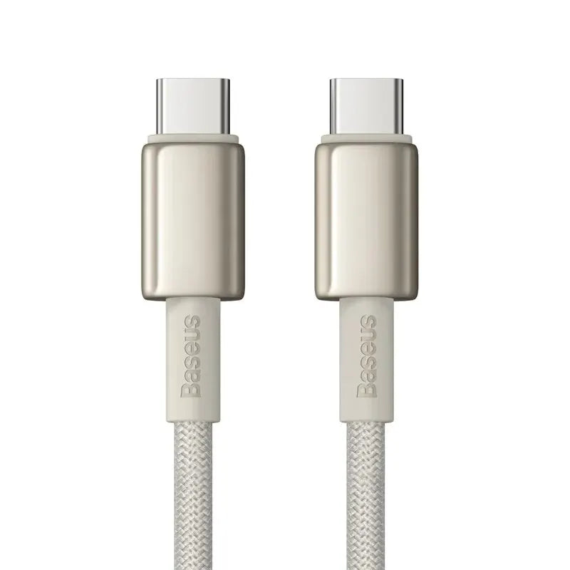 Cabo USB-C Baseus 100W PD | Carregamento Rápido e Alta Durabilidade