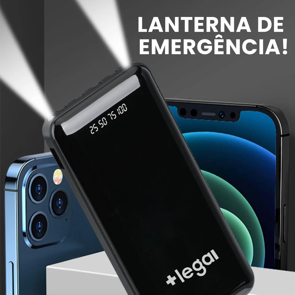 Power Bank 20.000mAh 22.5W com Display Digital | Nexora Tecnologia