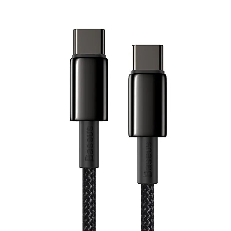 Cabo USB-C Baseus 100W PD | Carregamento Rápido e Alta Durabilidade