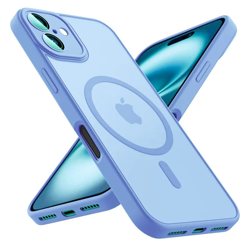 Capa Magnética Fosca para iPhone Compatível com MagSafe