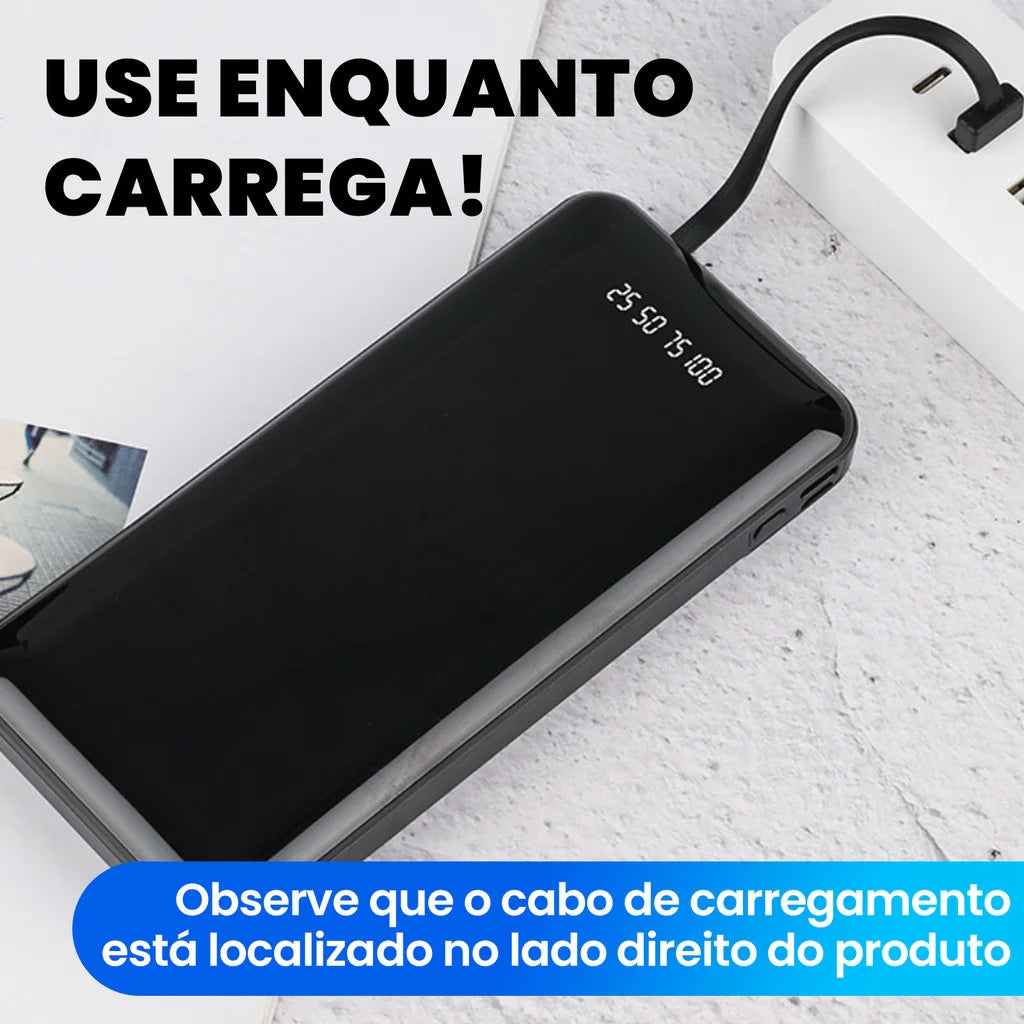 Power Bank 20.000mAh 22.5W com Display Digital | Nexora Tecnologia