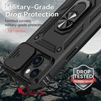 Capa Armor Magnética com Suporte Giratório para iPhone | Proteção Militar