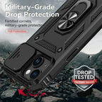 Capa Armor Magnética com Suporte Giratório para iPhone | Proteção Militar