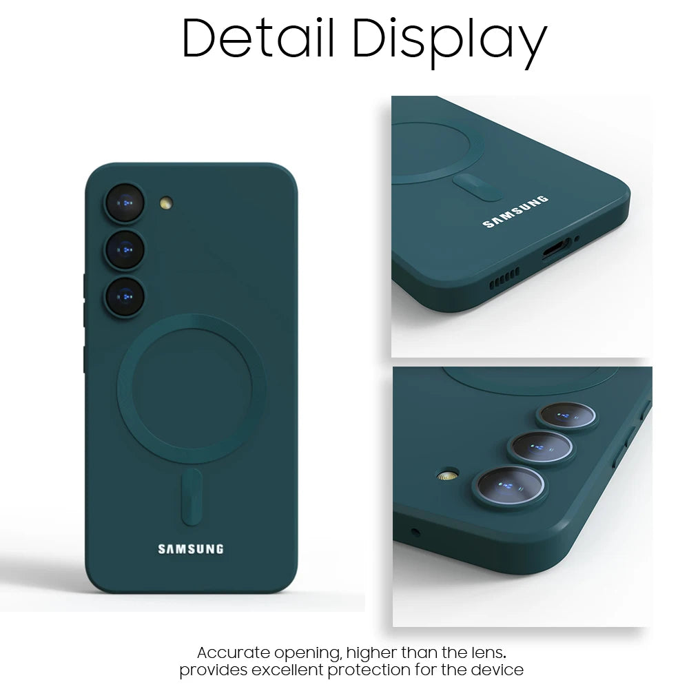 Capa Magnética Antichoque para Samsung Galaxy | Compatível com MagSafe