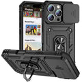 Capa Armor Magnética com Suporte Giratório para iPhone | Proteção Militar