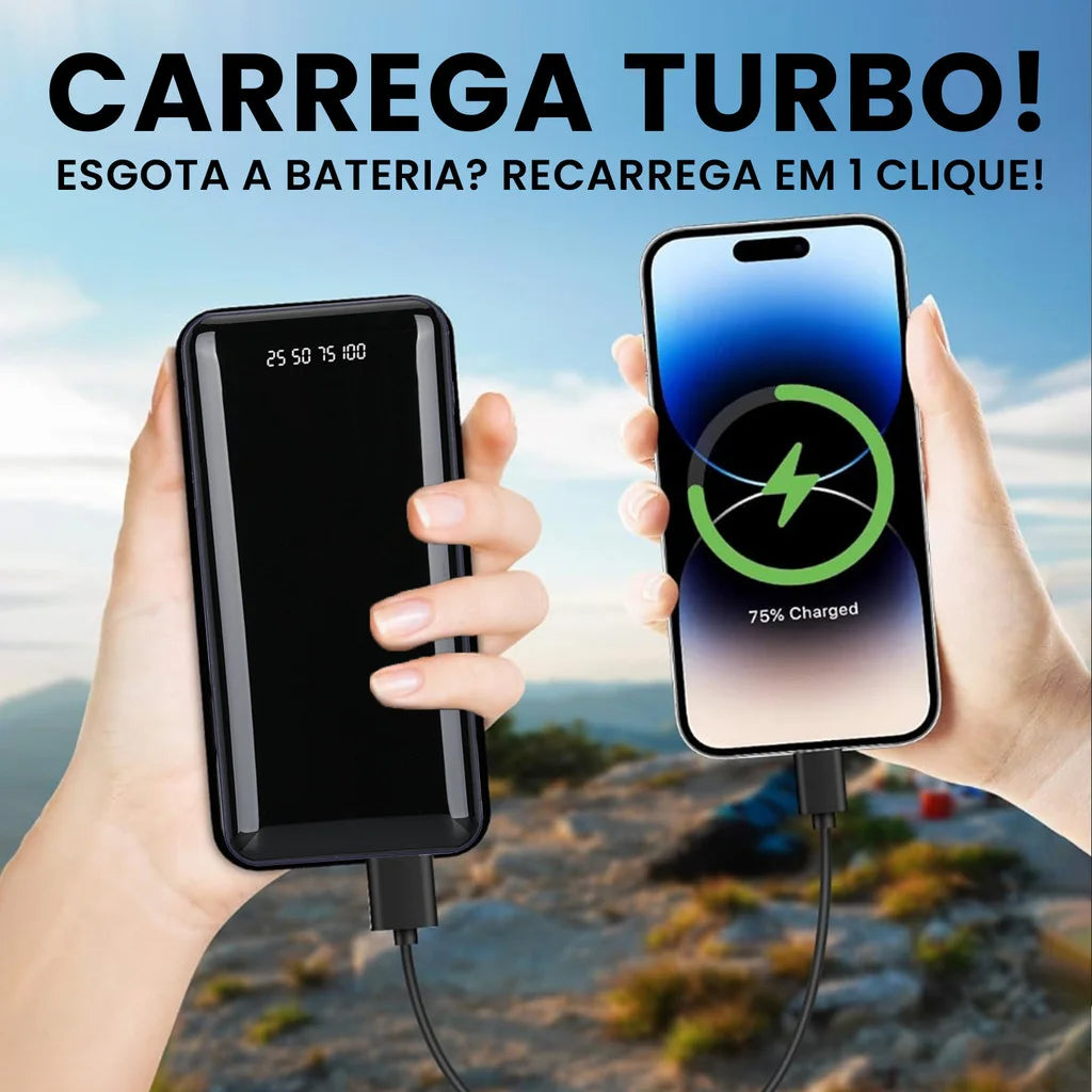 Power Bank 20.000mAh 22.5W com Display Digital | Nexora Tecnologia