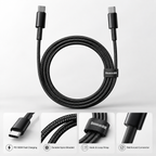 Cabo USB-C Baseus 100W PD | Carregamento Rápido e Alta Durabilidade